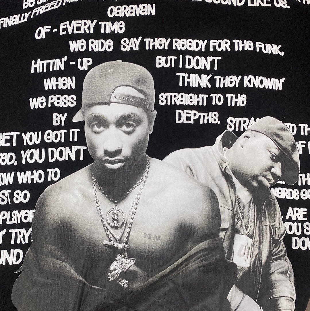 2512 THUG LIFE HOODIE NEGRO