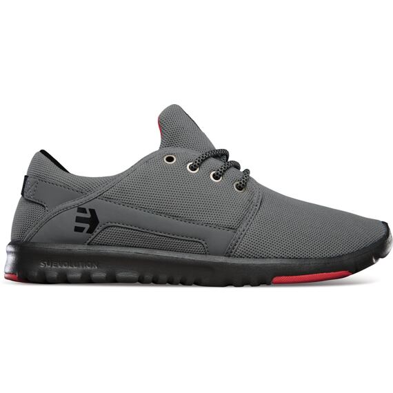 ETNIES SCOUT BLOOM GRIS NEGRO ROJO