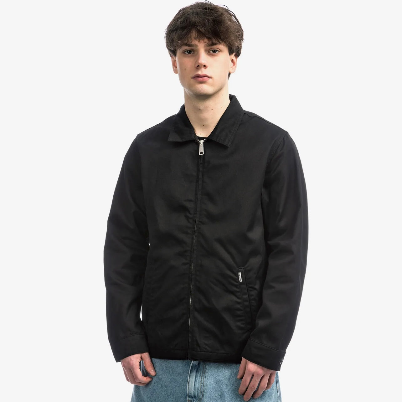 CHAQUETA CARHARTT WIP MODULAR JACKET NEGRO RINSED