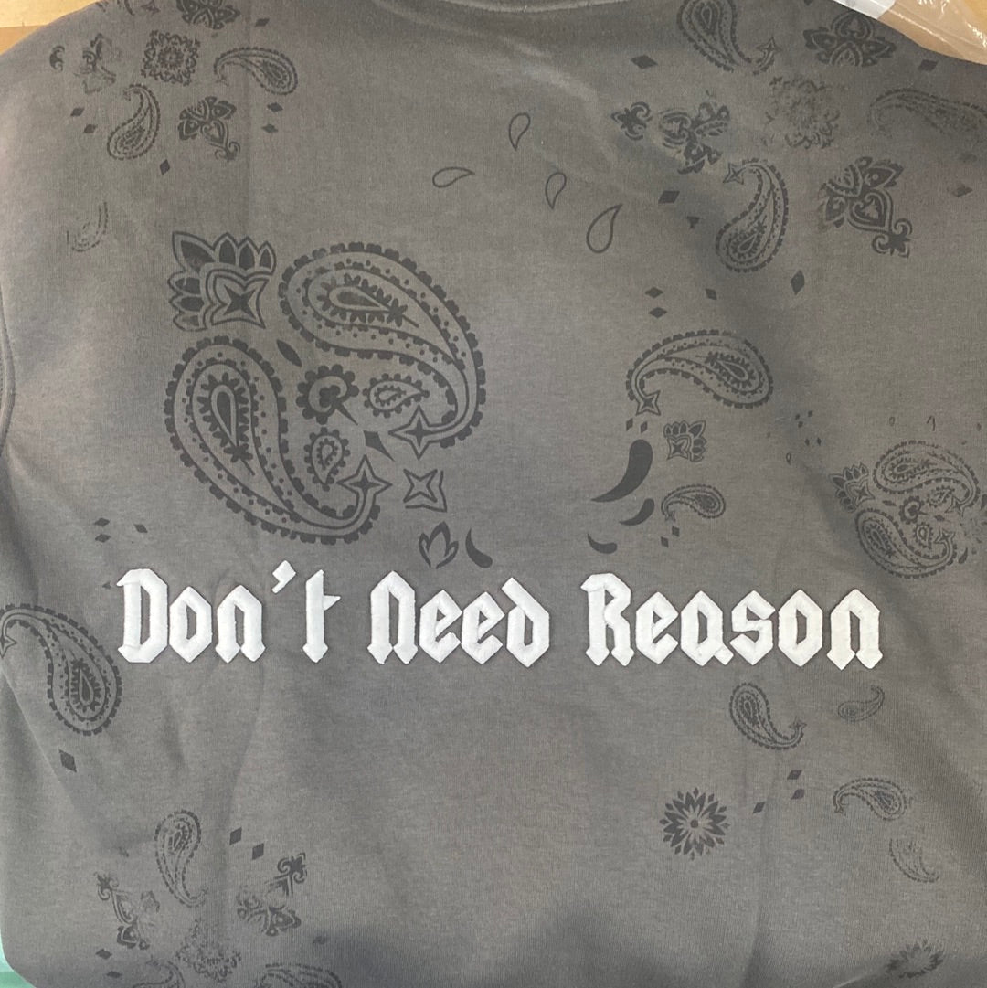 2512 DONT NEED REASON SWEATSHIRT GRIS