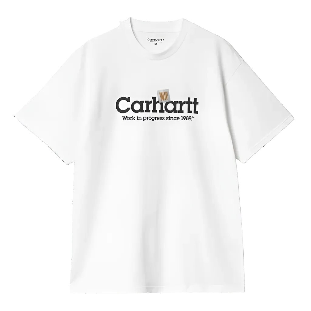 CARHARTT WIP Label Script T-Shirt Blanco