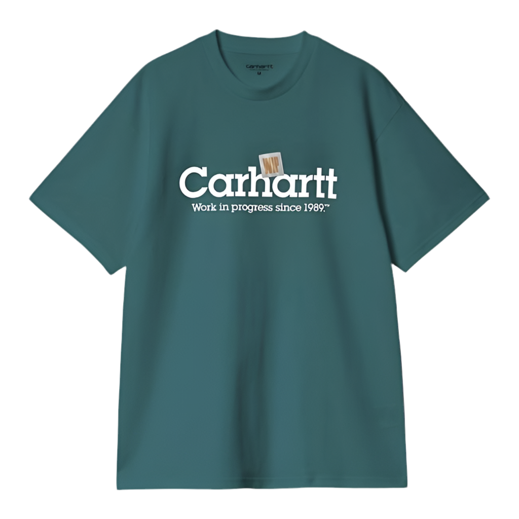CARHARTT WIP Label Script T-Shirt Verde