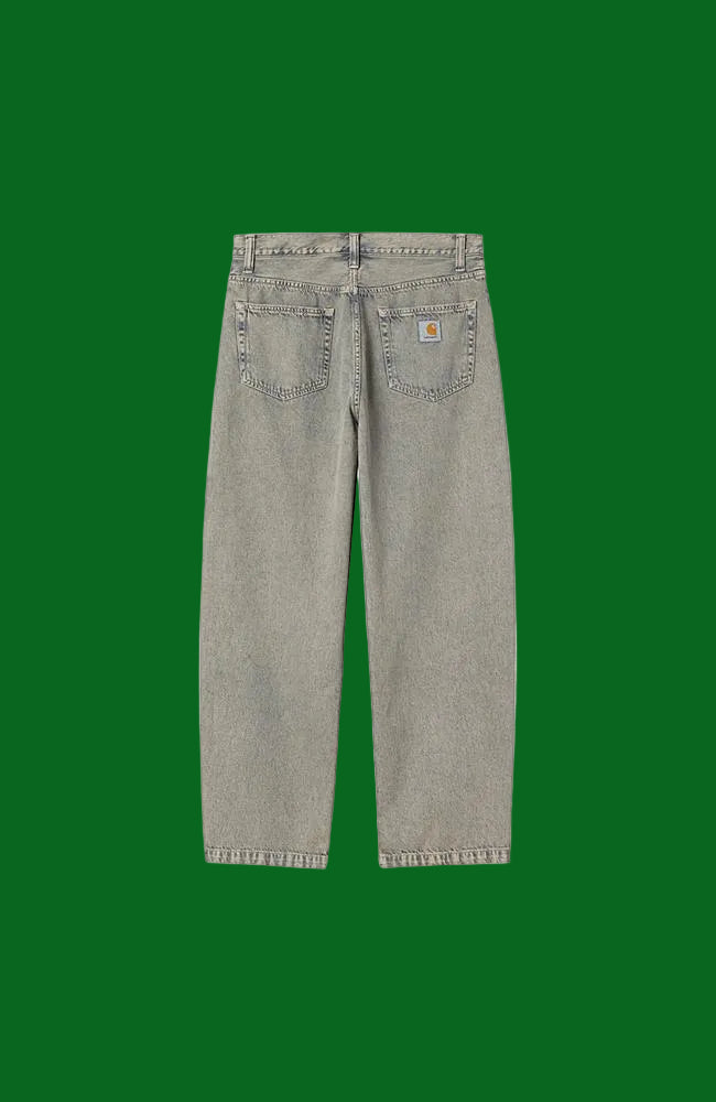 CARHARTT WIP Landon Pant. Blue/leather( garment dyed)