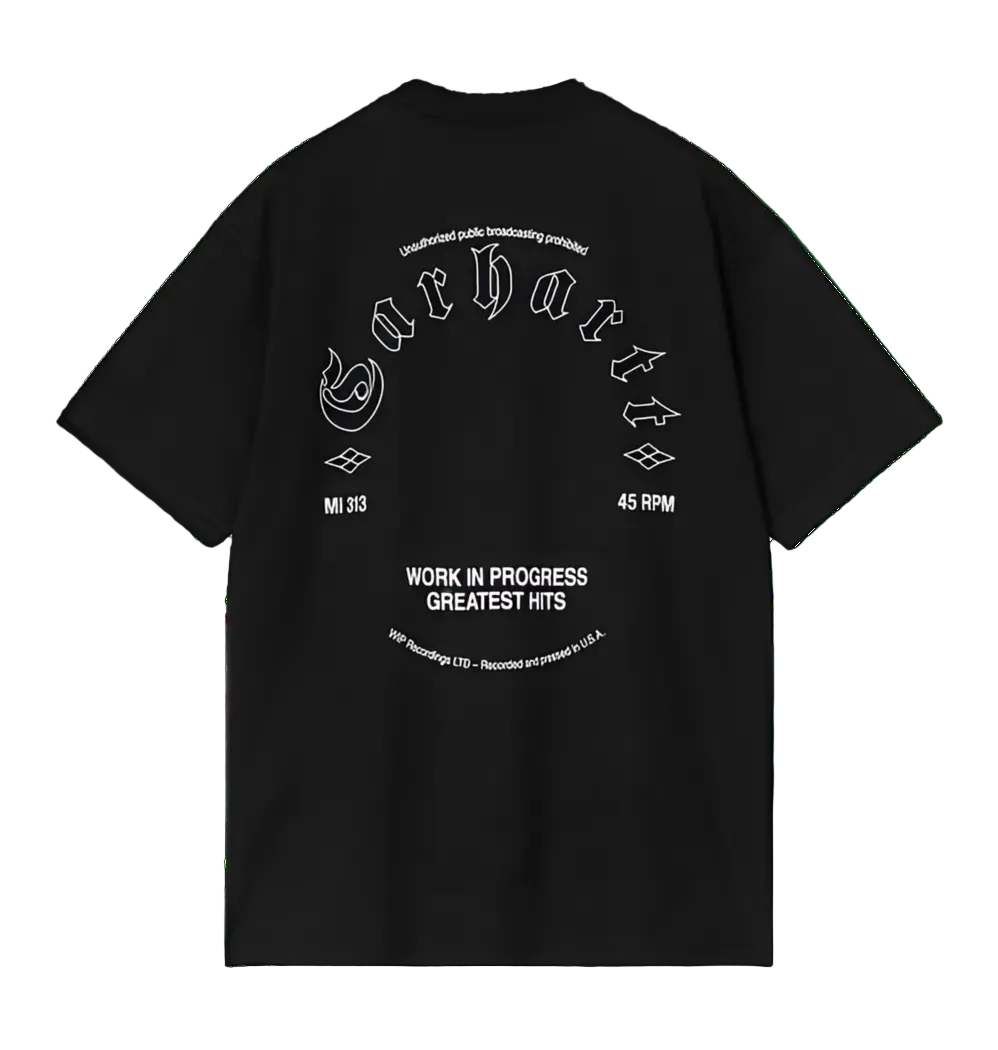 CARHARTT WIP Greatest Hits T-Shirt Negro