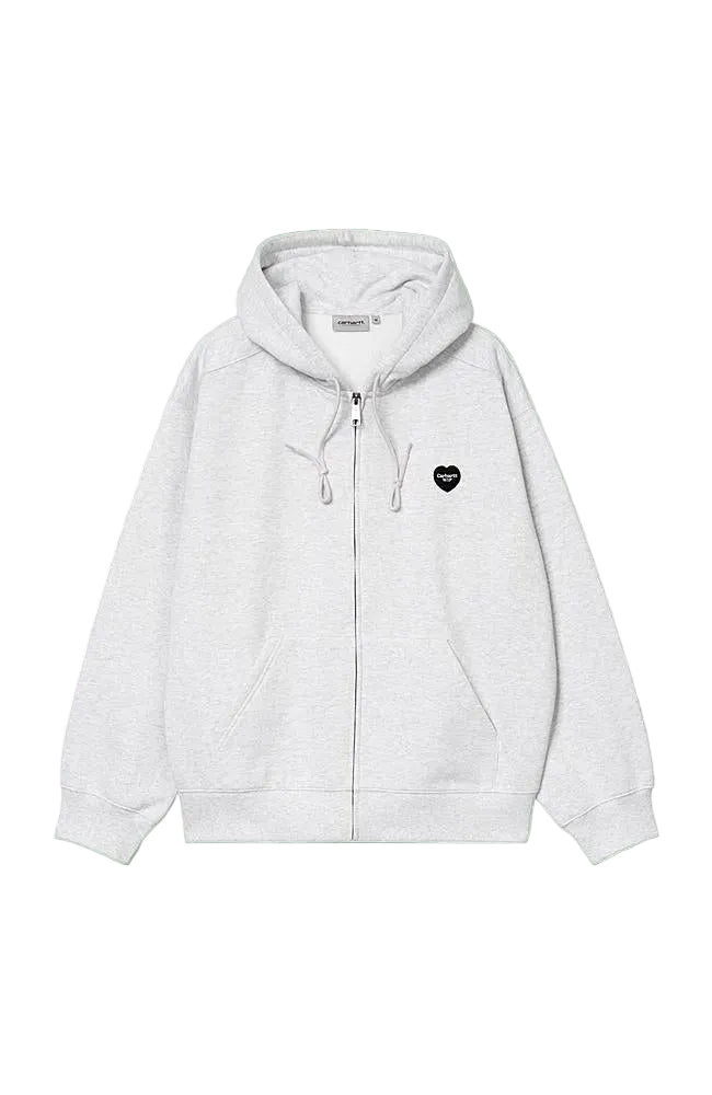 CARHARTT WIP Hooded Heart II Hartt Sweat Jacket Ash Heather