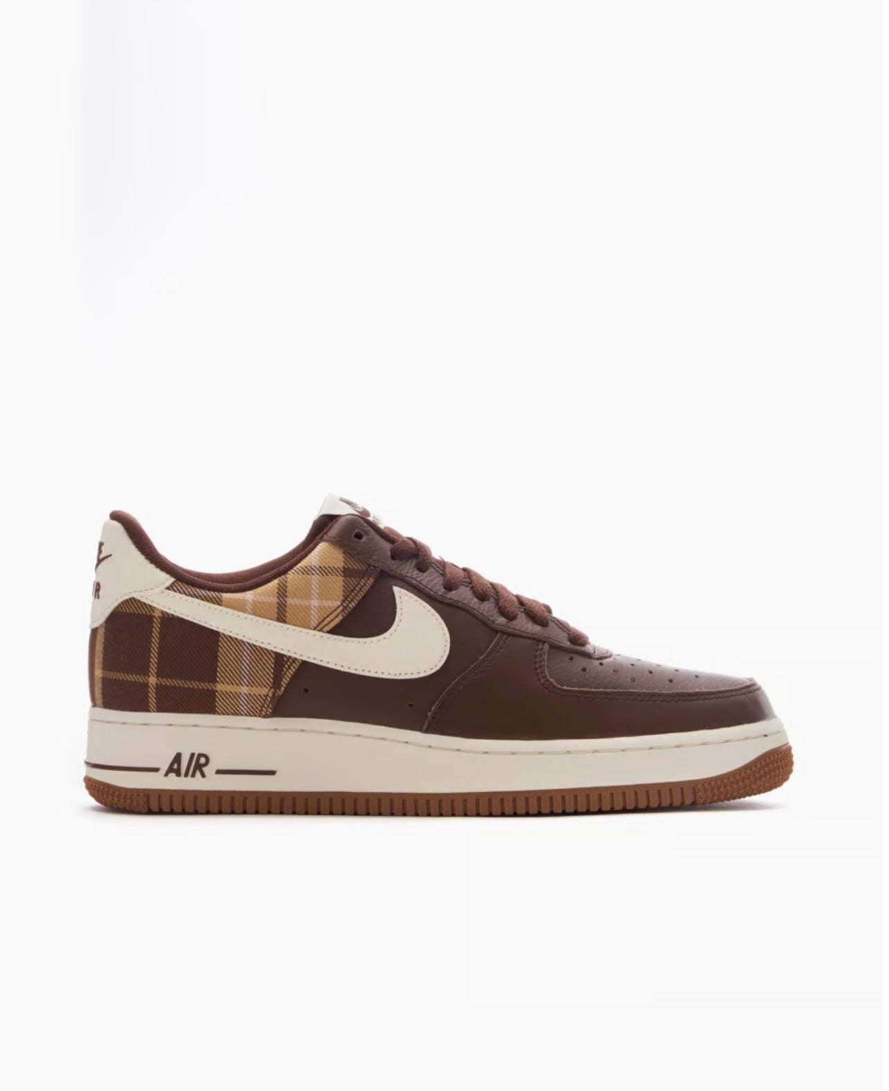 NIKE AIR FORCE 1 07 LX CACAO PLAID WHITE WHITE-LT PHOTO BLUE DV0791-200