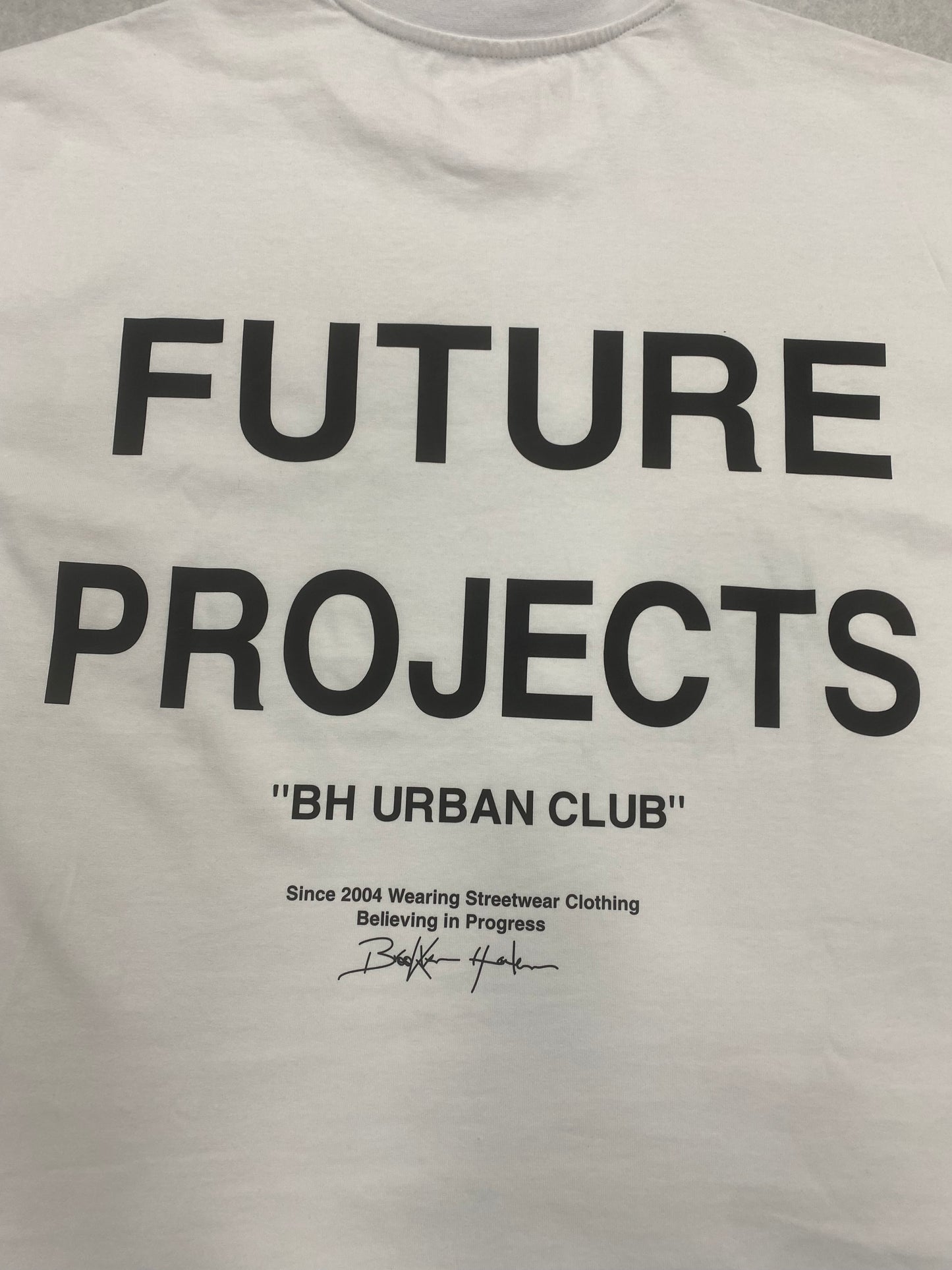 CAMISETA OVERSIZES  BH FUTURE PROJECTS White/black