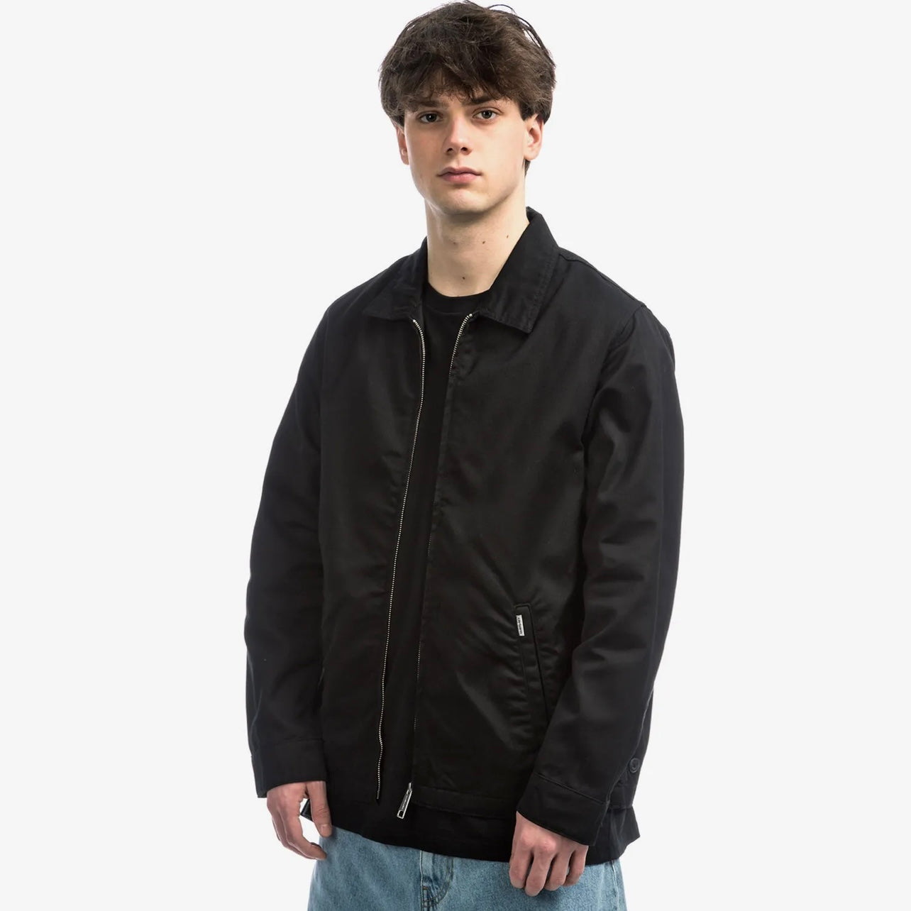 CHAQUETA CARHARTT WIP MODULAR JACKET NEGRO RINSED