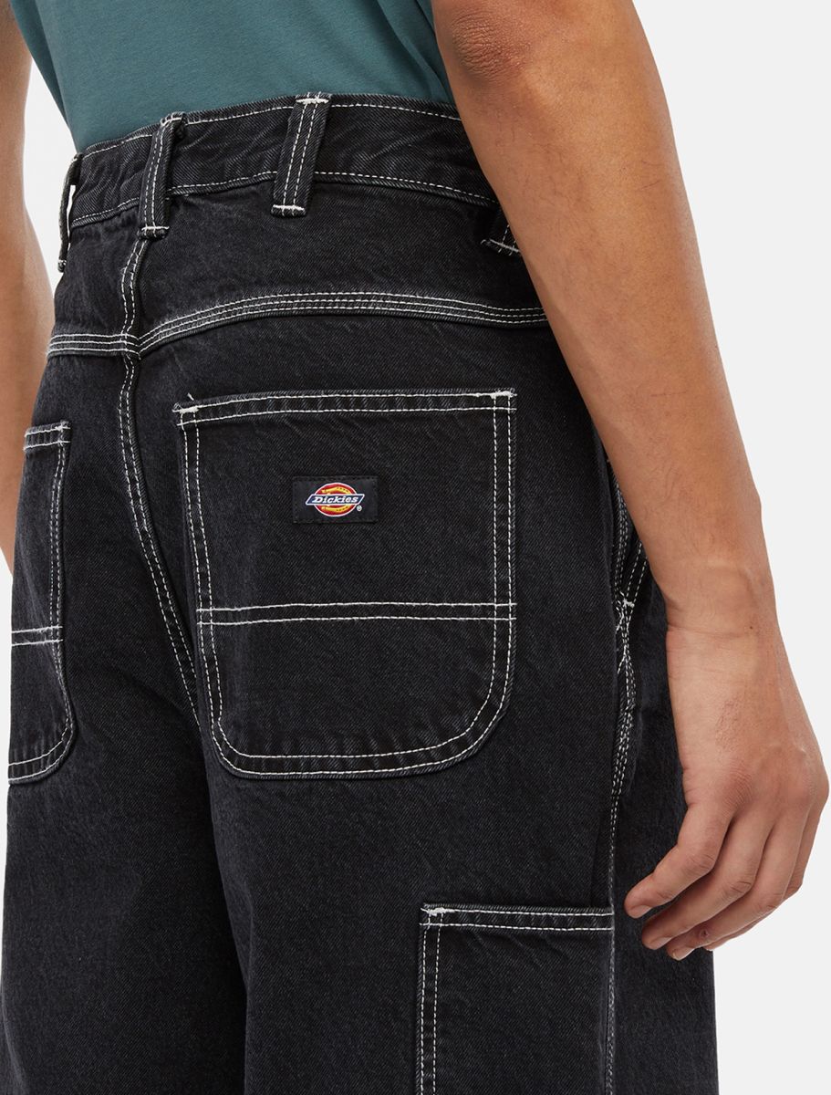 DICKIES MADISON BAGGY FIT DENIM NEGRO LAVADO