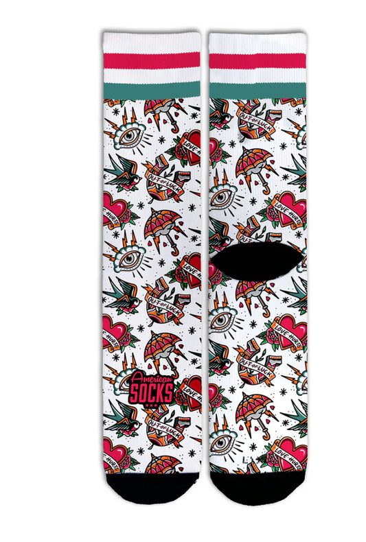 AMERICAN SOCKS “LOVE HURTS” MID HIGH