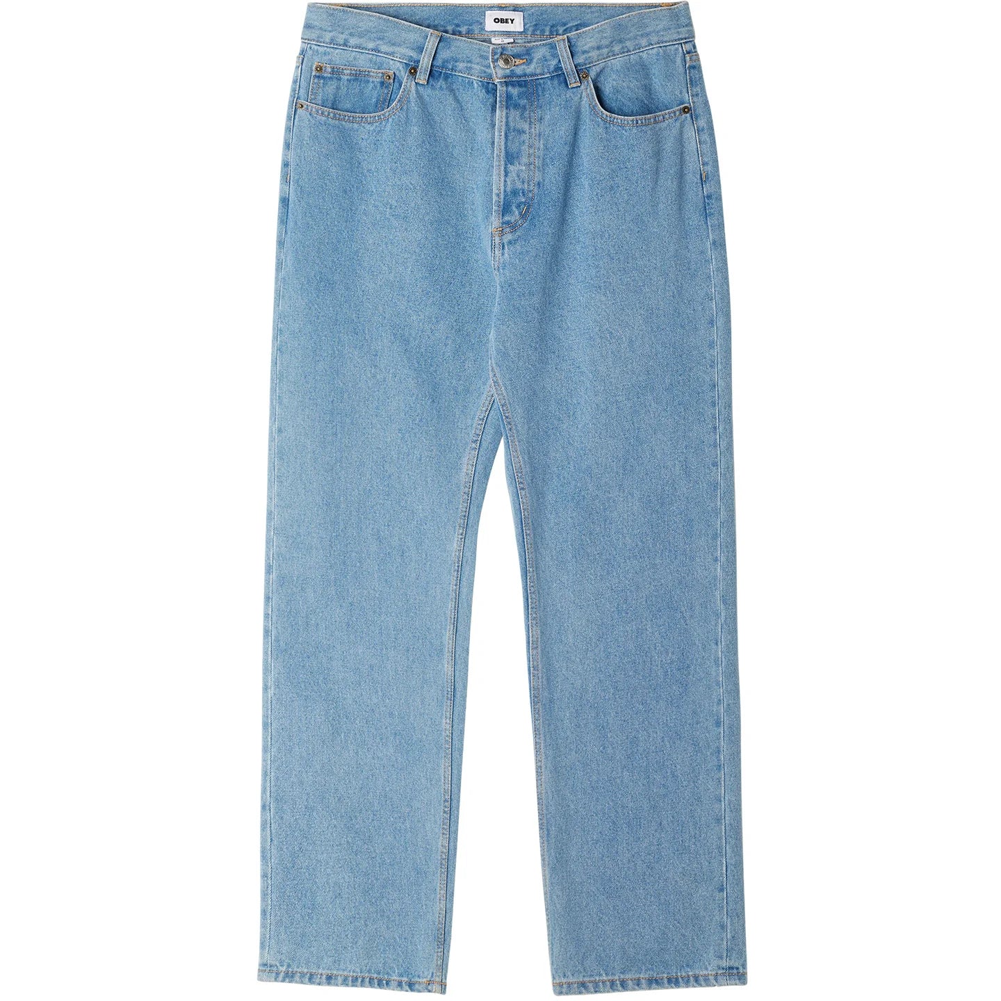 OBEY HARDWORKING DENIM PANTS LIGHT INDIGO BLUE