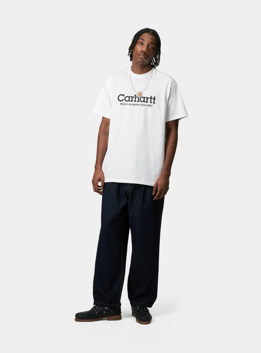 CARHARTT WIP Label Script T-Shirt Blanco
