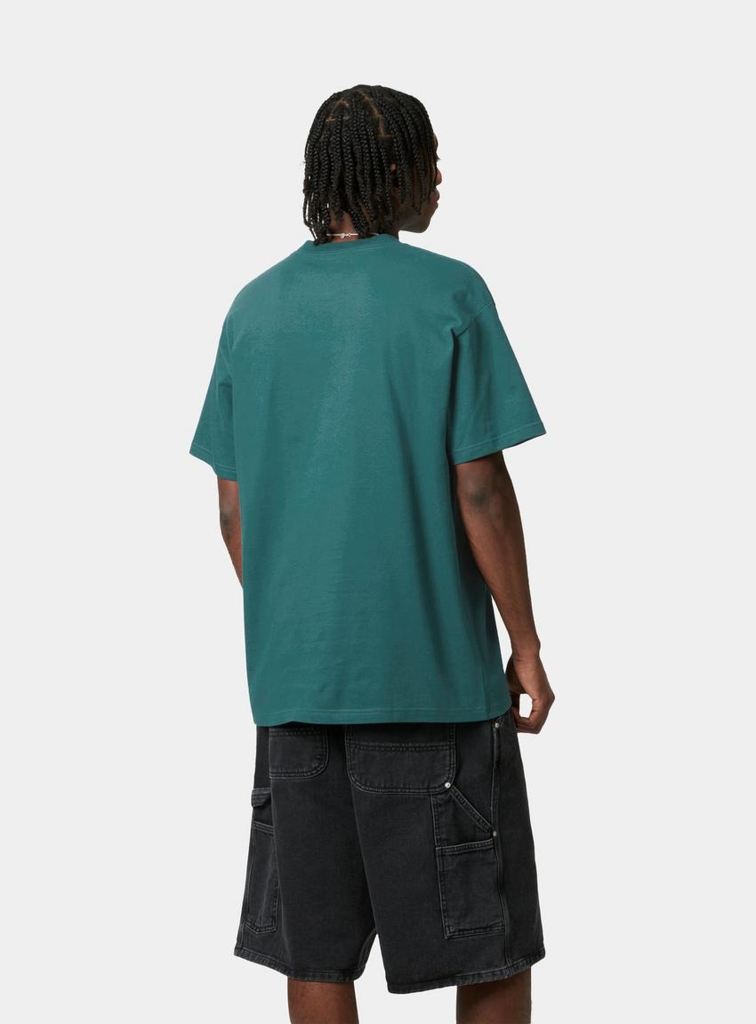 CARHARTT WIP Label Script T-Shirt Verde