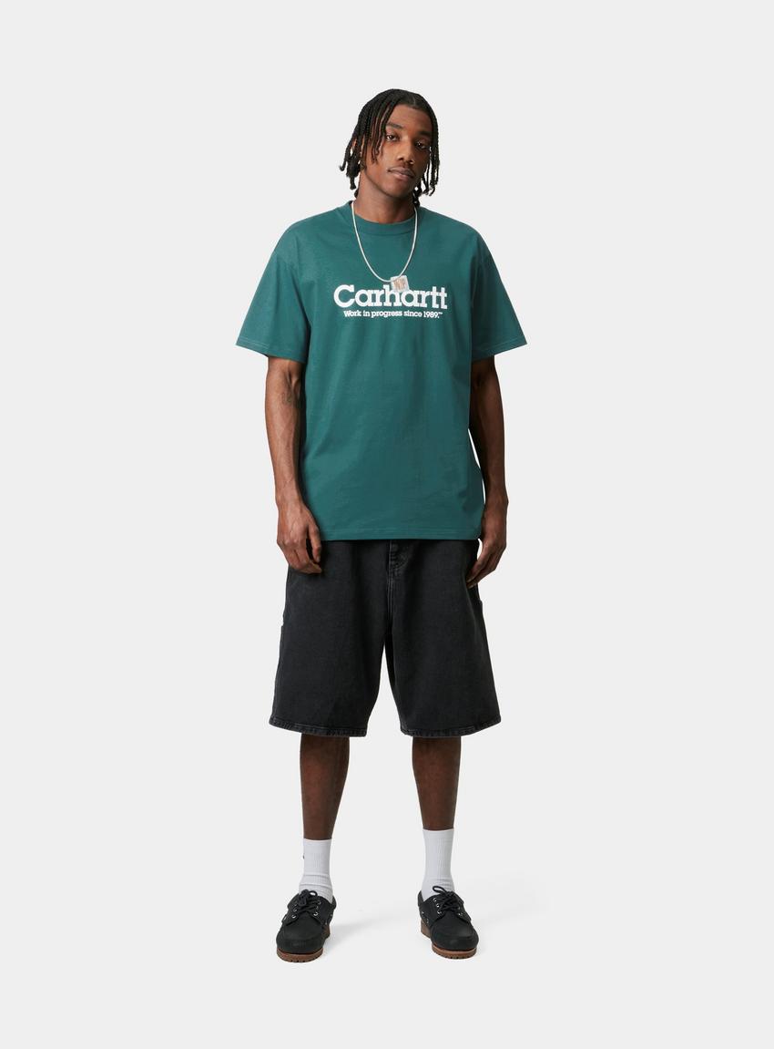 CARHARTT WIP Label Script T-Shirt Verde