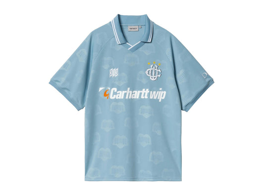 SS Hartt's Football T-Shirt Heart Train Jacquard Bluebird