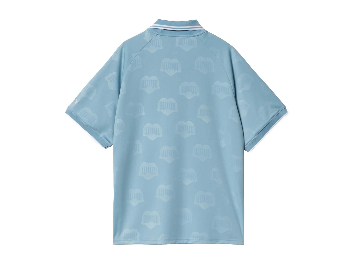 SS Hartt's Football T-Shirt Heart Train Jacquard Bluebird