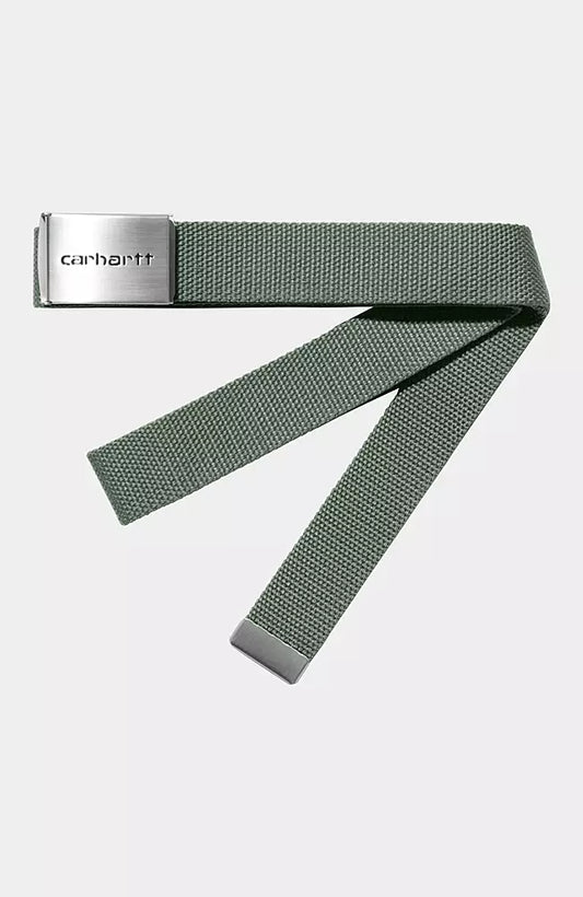 CARHARTT WIP CLIP BELT CHROME GREEN