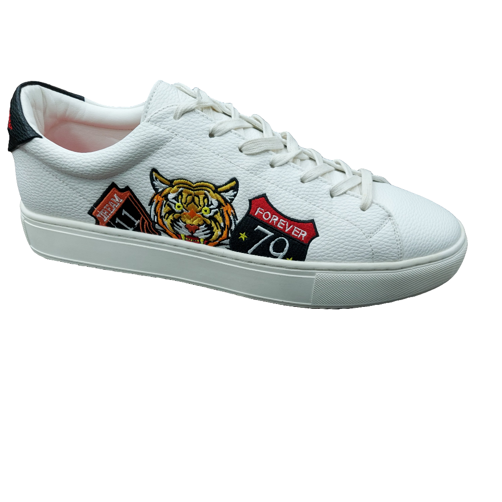 GOOD FOR NOTHING TIGER EMBROIDERY BLANCO