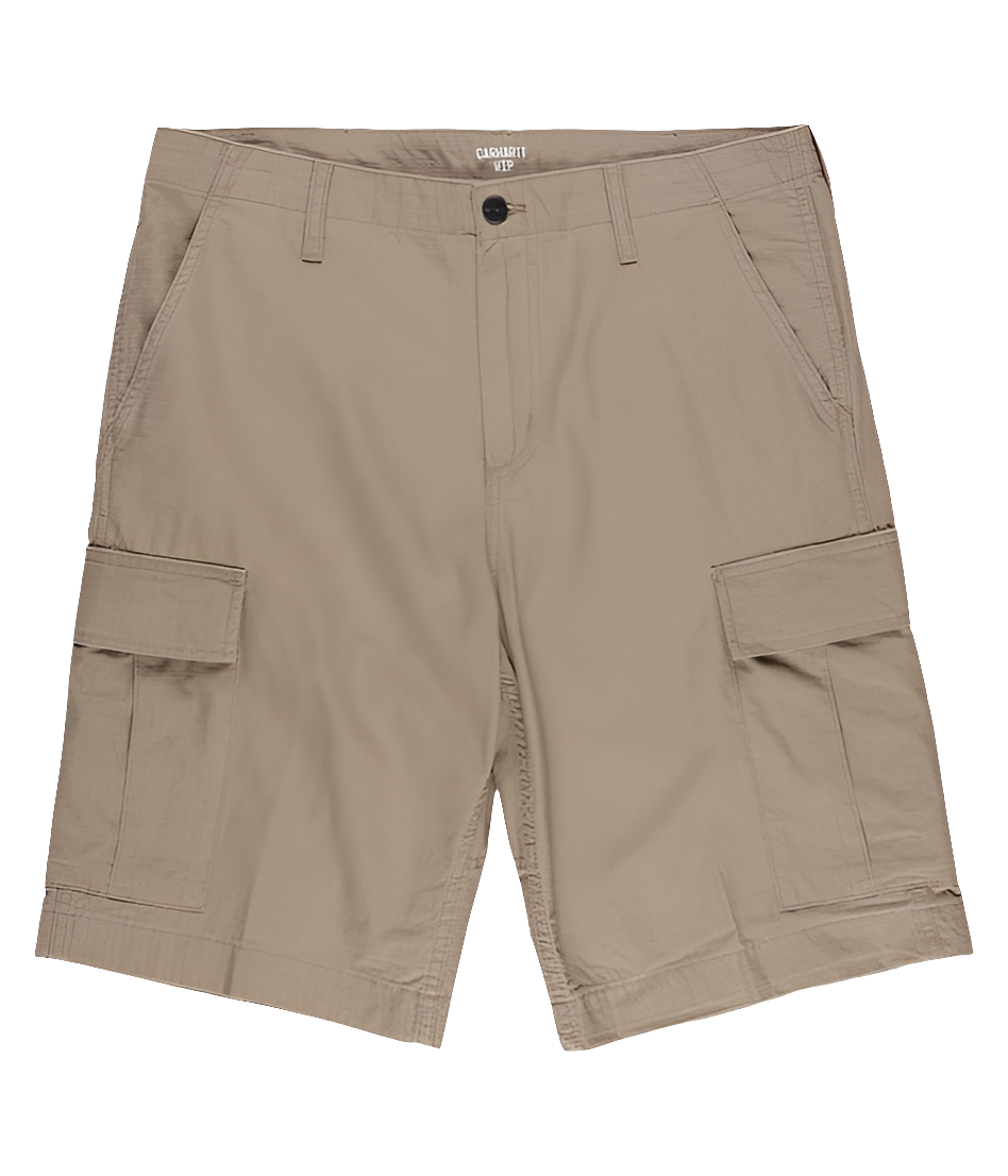 CARHARTT REGULAR CARGO SHORT LEATHER RINSED CAQUI