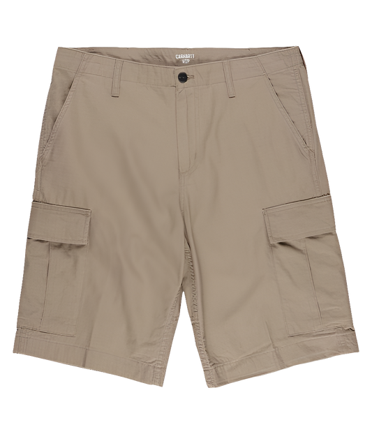 CARHARTT REGULAR CARGO SHORT LEATHER RINSED CAQUI