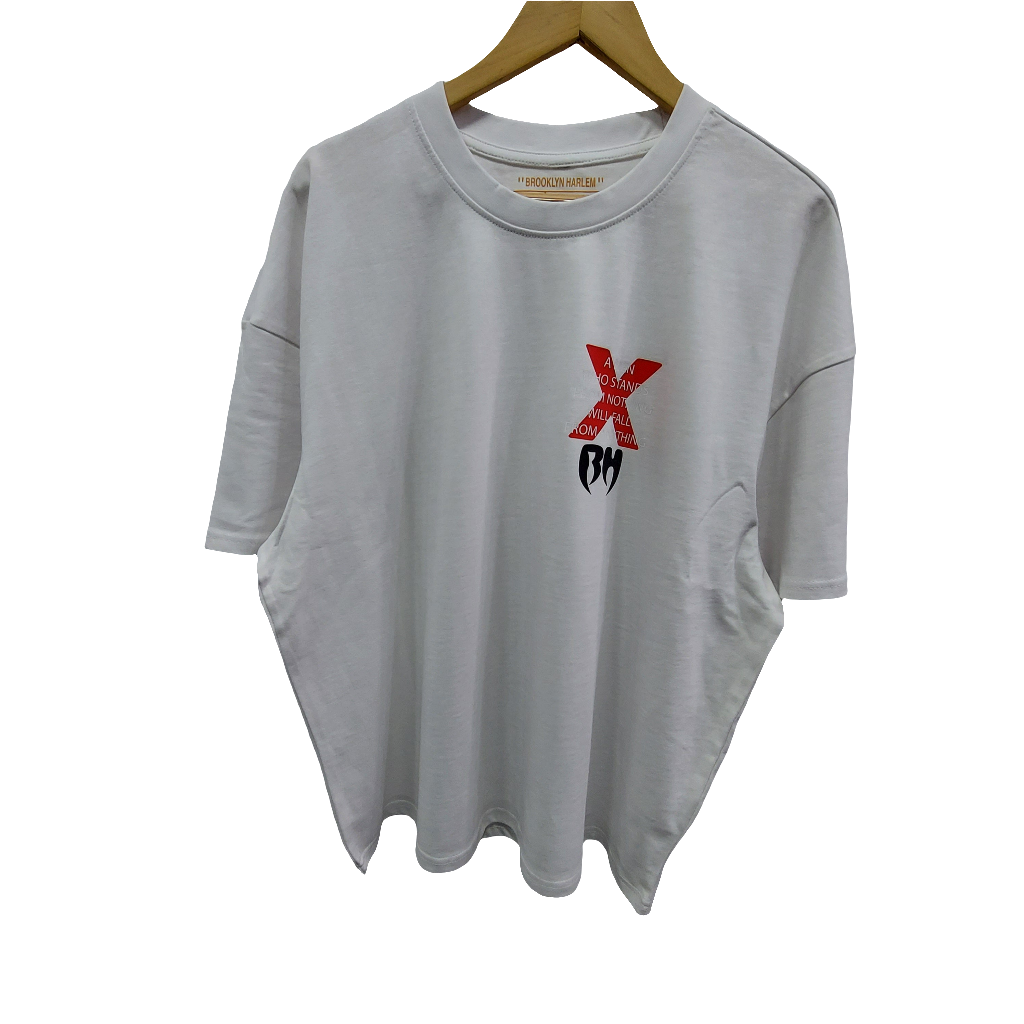 CAMISETA BROOKLYN HARLEM MALCOM-X BLANCO BH030