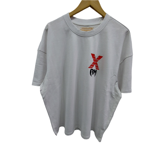 CAMISETA BROOKLYN HARLEM MALCOM-X BLANCO BH030