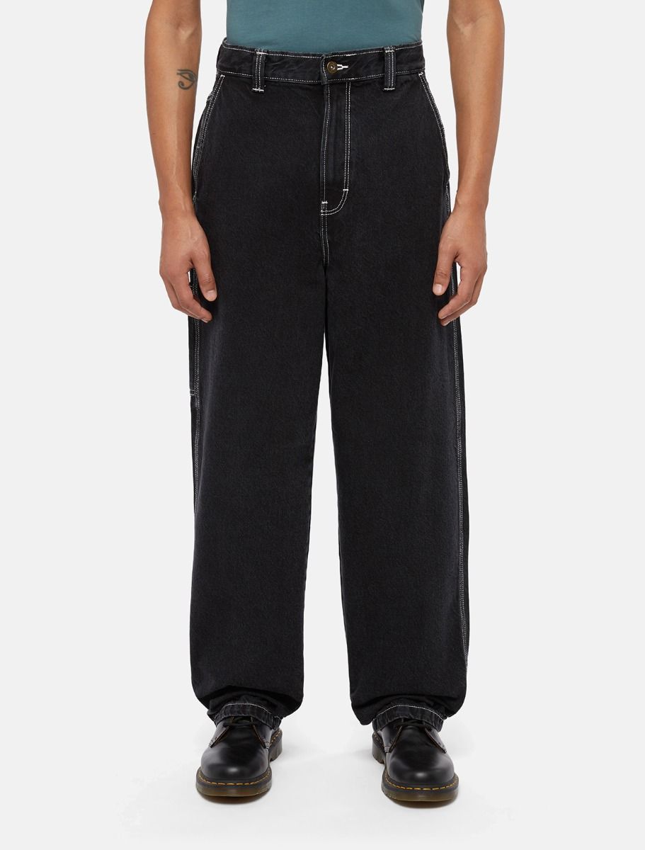 DICKIES MADISON BAGGY FIT DENIM NEGRO LAVADO