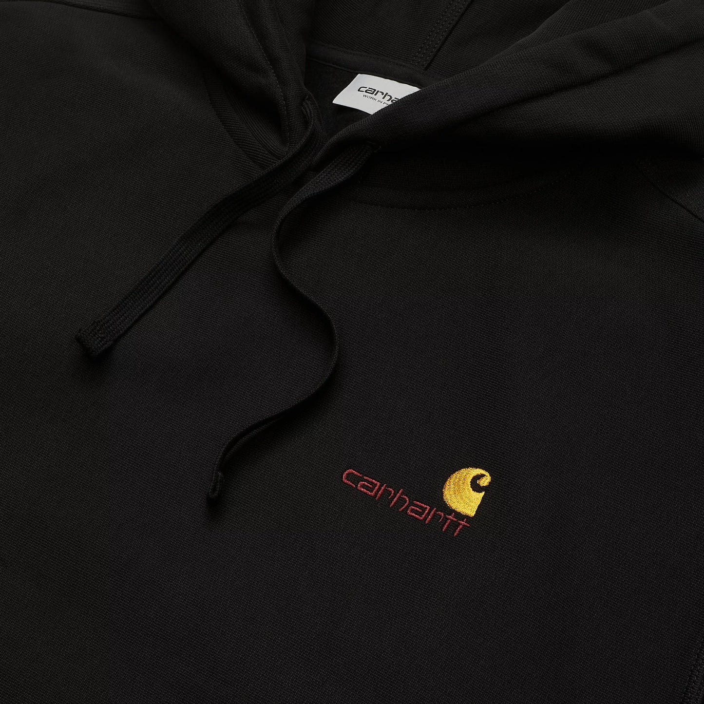 CARHARTT WIP HOODED AMERICAN SCRIPT NEGRO