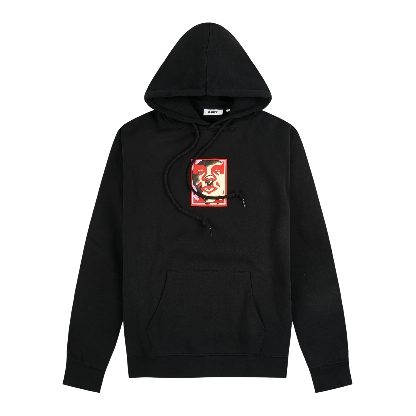 OBEY DOUBLE FACE HOOD PREMIUM FLEECE BLACK