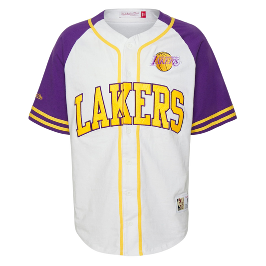 MITCHELL & NESS NBA LOS ANGELES LAKERS PRACTICE DAY BUTTON FRONT