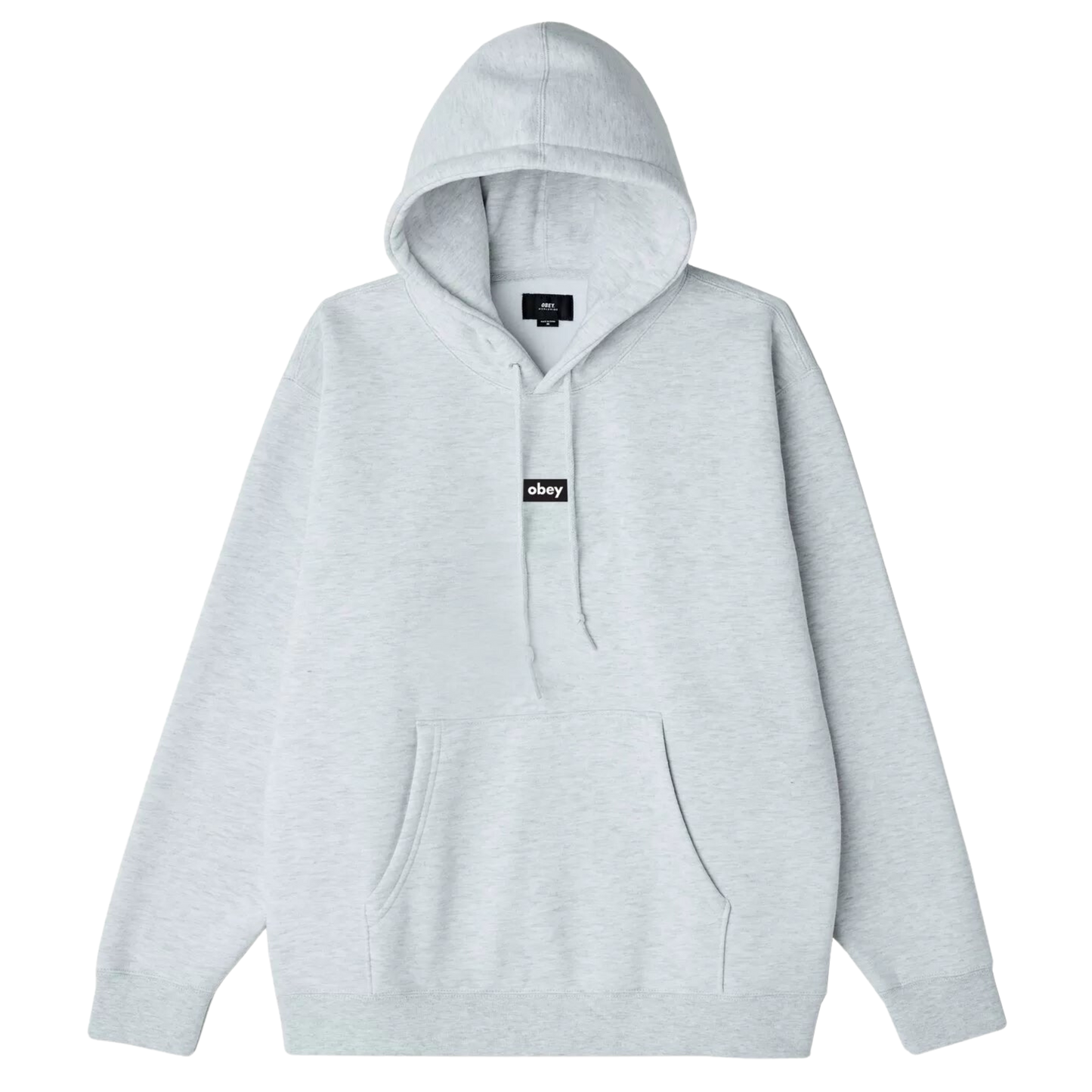 OBEY BLACK BAR BOX FIT PREMIUM HOOD GRIS