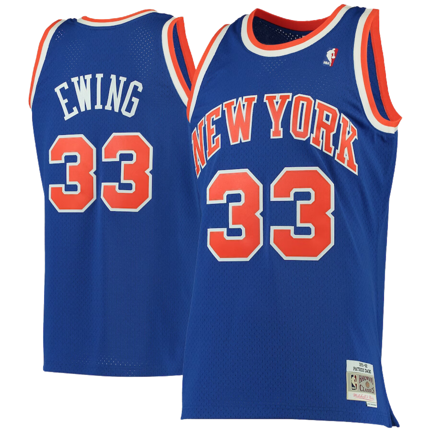 MITCHELL & NESS ROAD SWINGMAN JERSEY YOUTH PATRICK EWING 1991-92 NEW YORK KNICKS