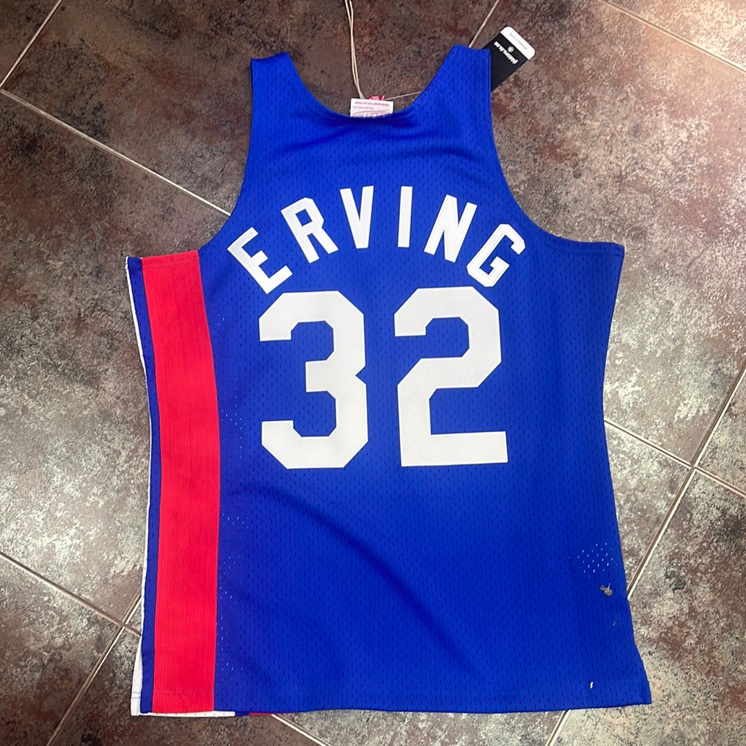MITCHELL AND NESS NBA DARK JERSEY NETS 1973 JULIUS ERVING