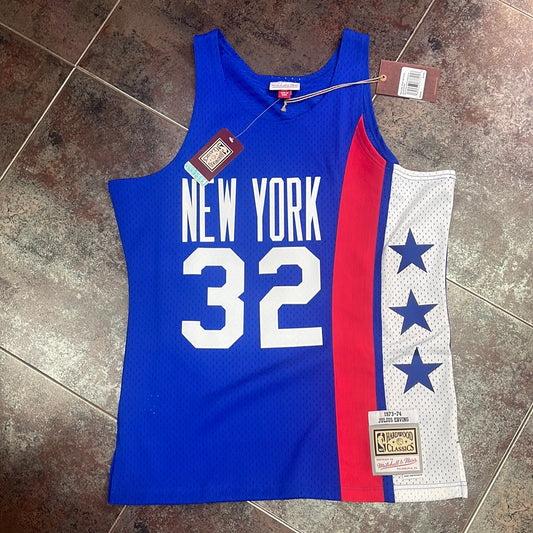 MITCHELL AND NESS NBA DARK JERSEY NETS 1973 JULIUS ERVING