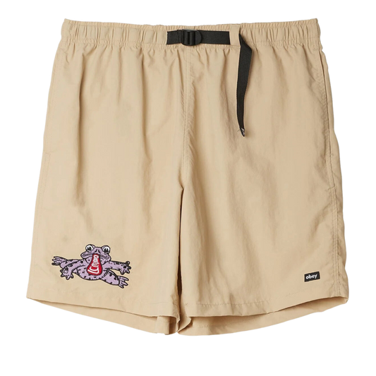OBEY HANG OUT WEB BELT SHORT CAQUI