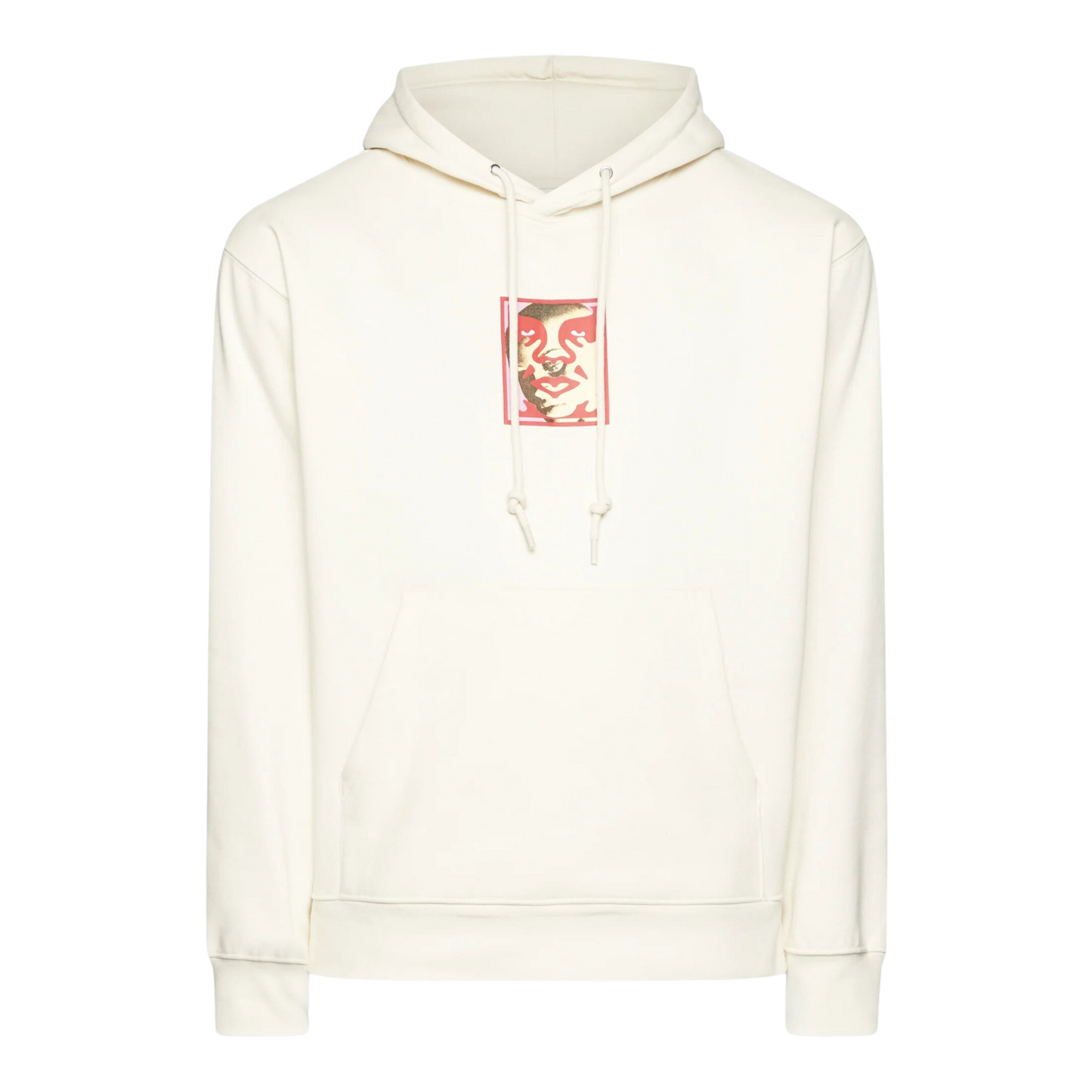 OBEY DOUBLE FACE HOODIE BEIGE CREAM
