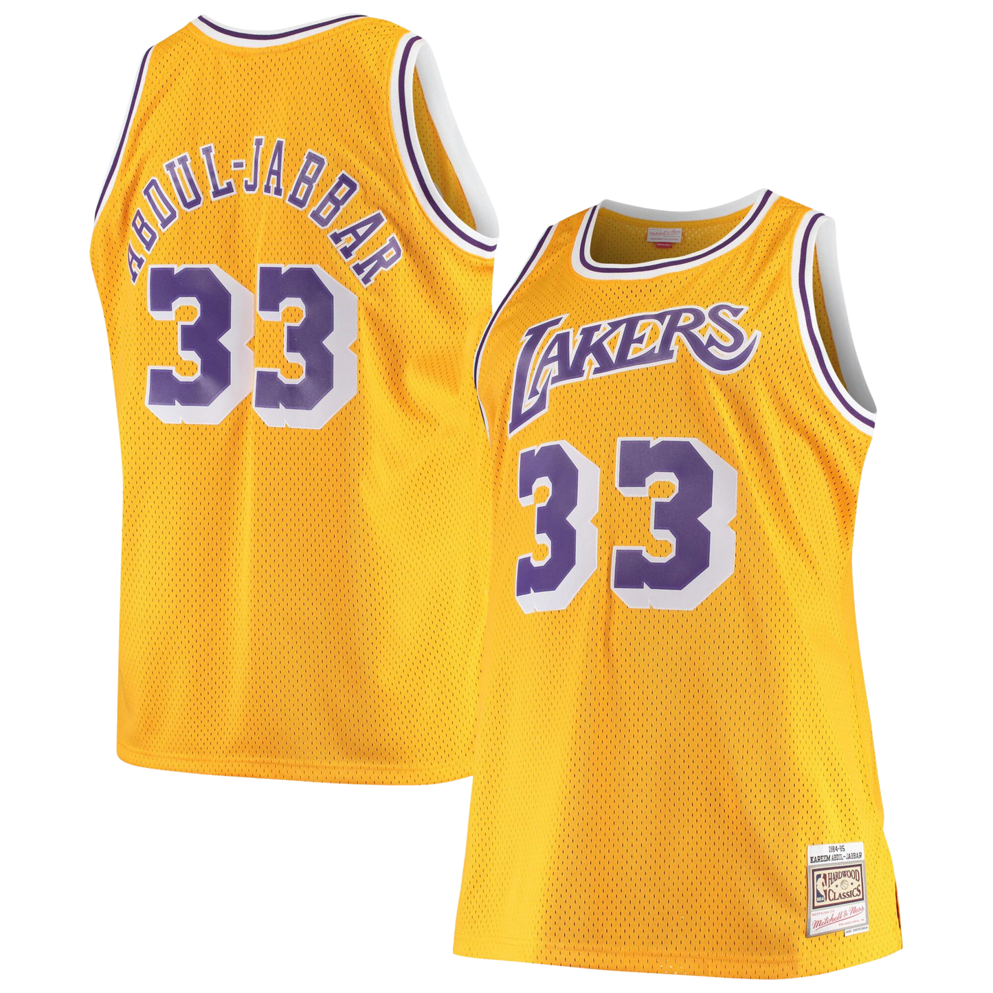 MITCHELL & NESS SWINGMAN JERSEY LOS ANGELES LAKERS 1984-85 KAREEM ABDUL-JABBAR