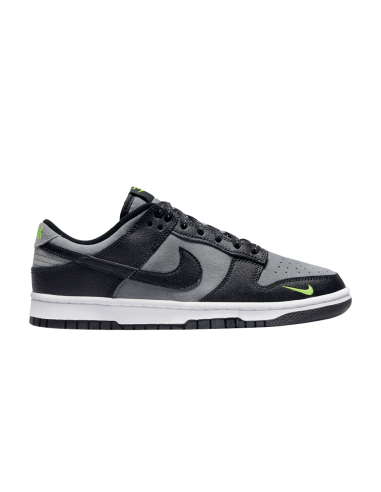 NIKE DUNK LOW BLACK COOL GREY VOLT MINI SWOOSH FQ2205-001