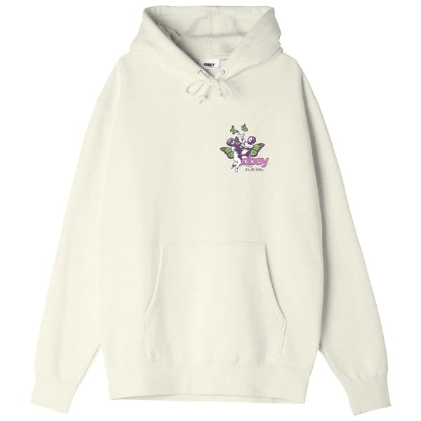 OBEY ITS ALL LOVE HOODIE BEIGE UNBLEACHED