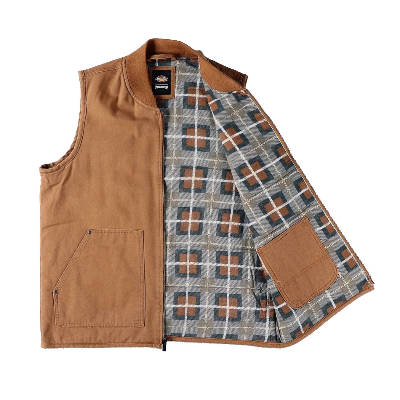Chaleco Dickies X Thrasher Vest Brown Duck