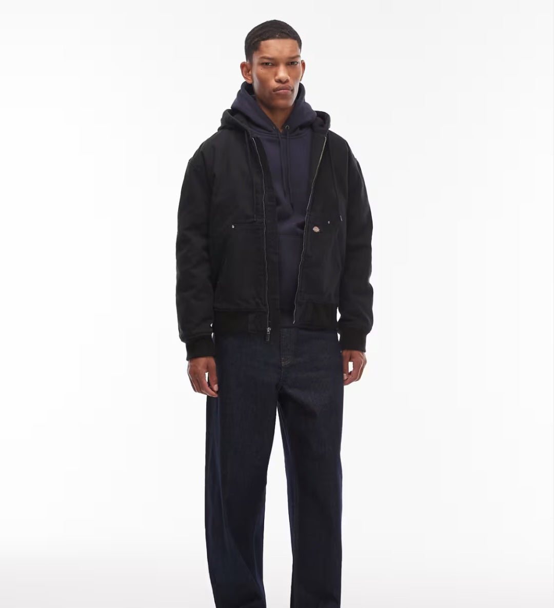 Chaqueta de lona con capucha Dickies Hilham en color negro