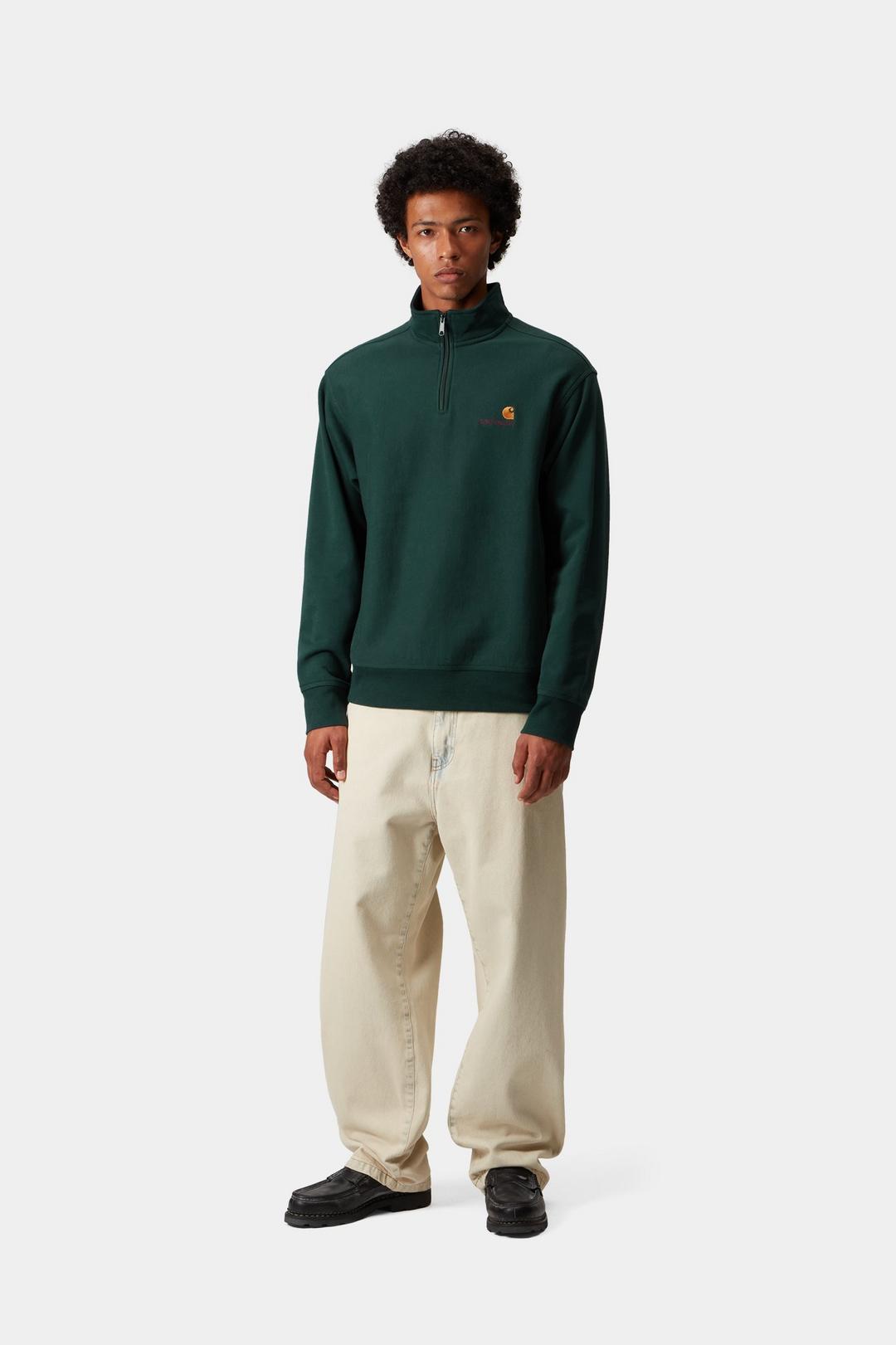 Half Zip American Script Sweatshirt
