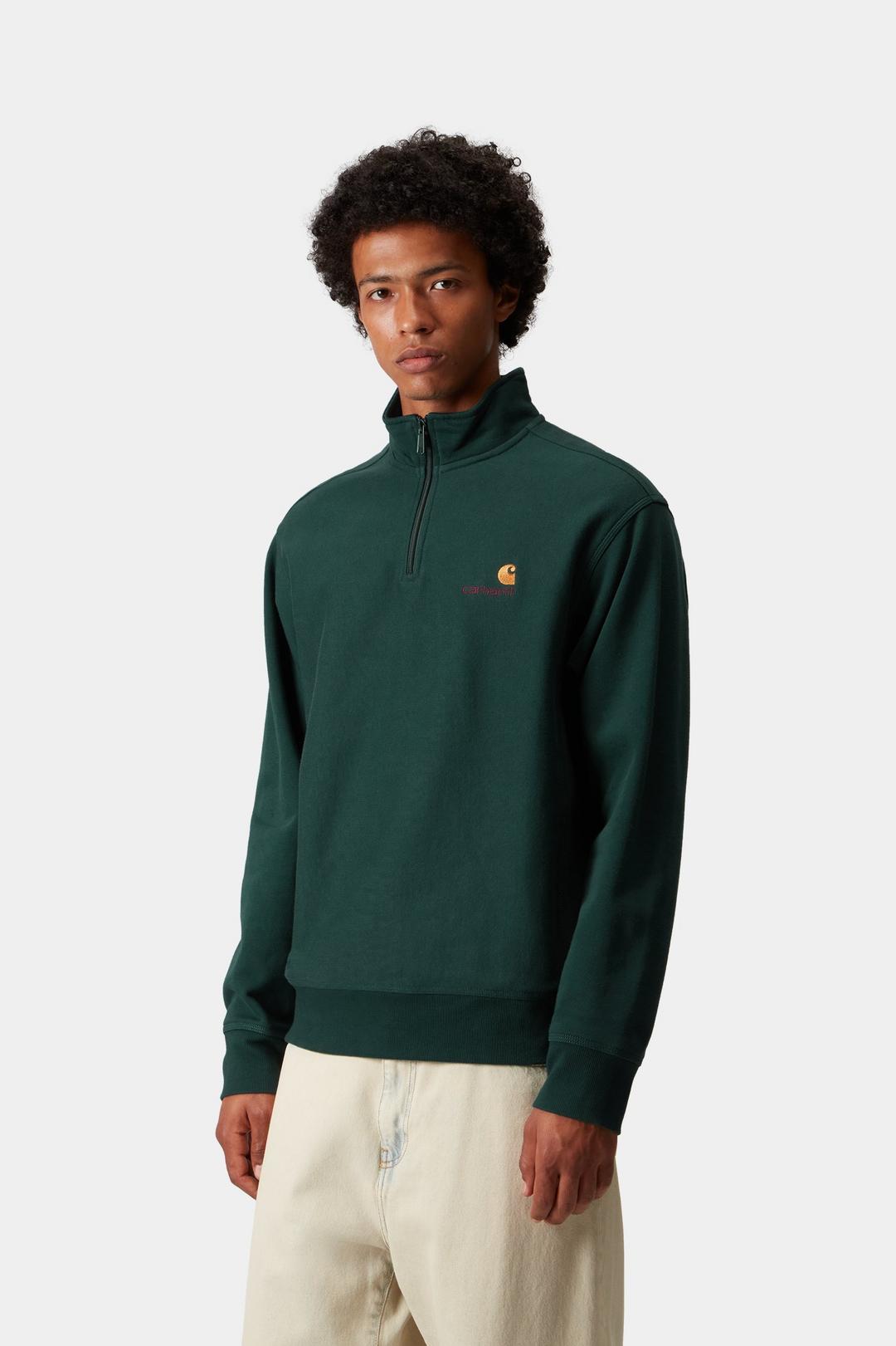 Half Zip American Script Sweatshirt