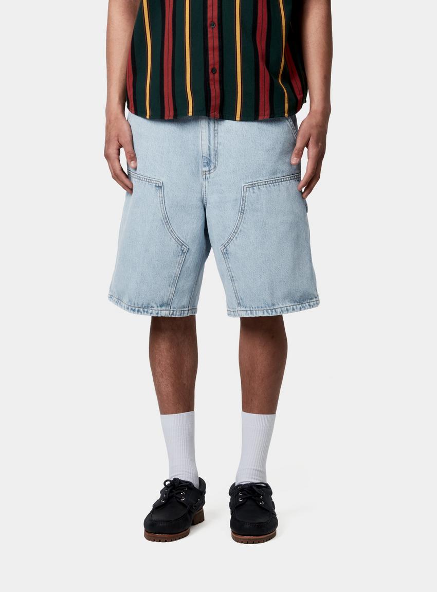 Carhartt wip Double Knee Short       blue /heavy Stone