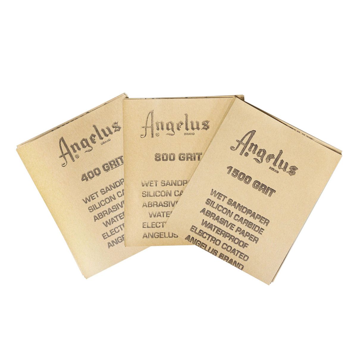ANGELUS PAPEL DE LIJA HÚMEDO MULTIUSOS 11 x 14 cm (12 HOJAS)