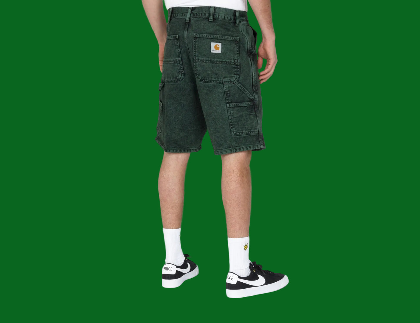 CARHARTT WIP SINGLE KNEE SHORT GREEN