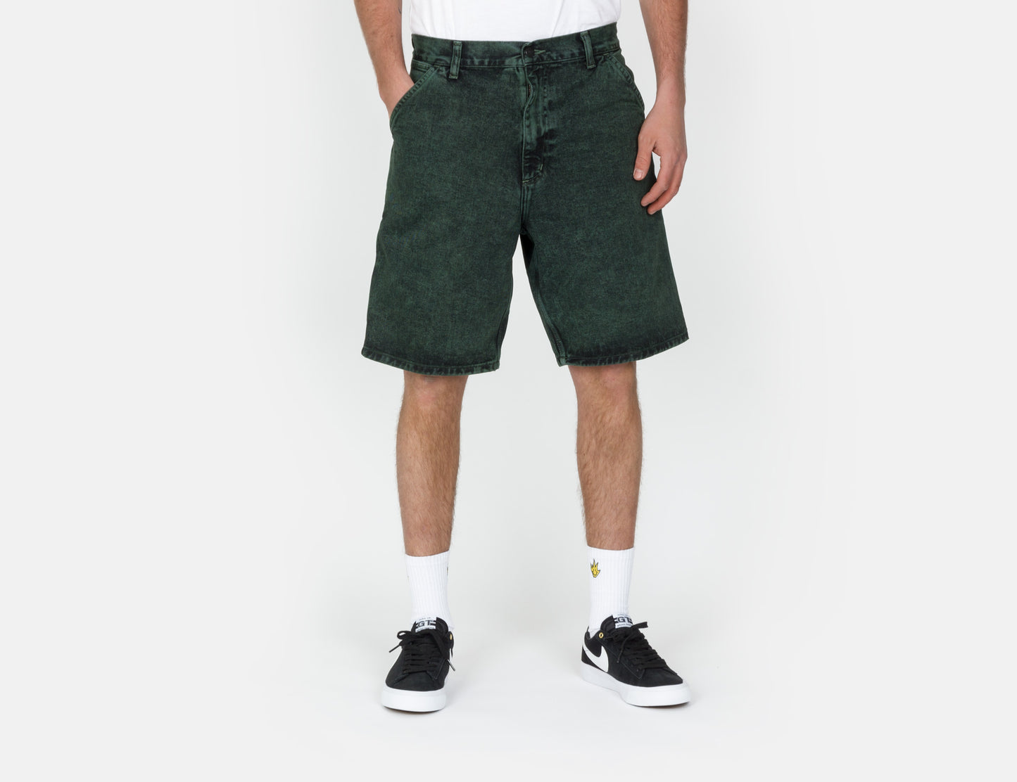 CARHARTT WIP SINGLE KNEE SHORT GREEN