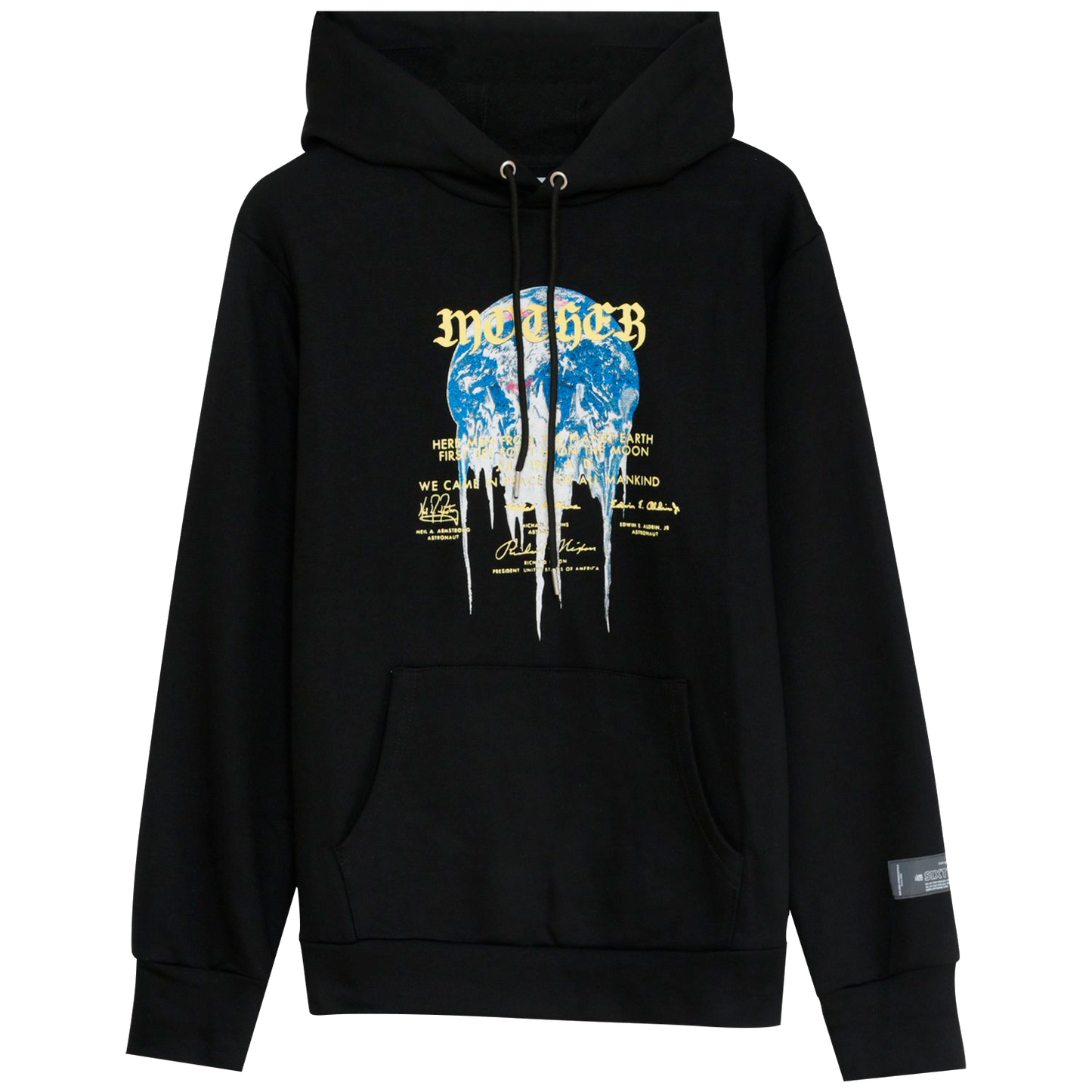 SIXTH JUNE MOTHER EARTH HOODIE BLACK