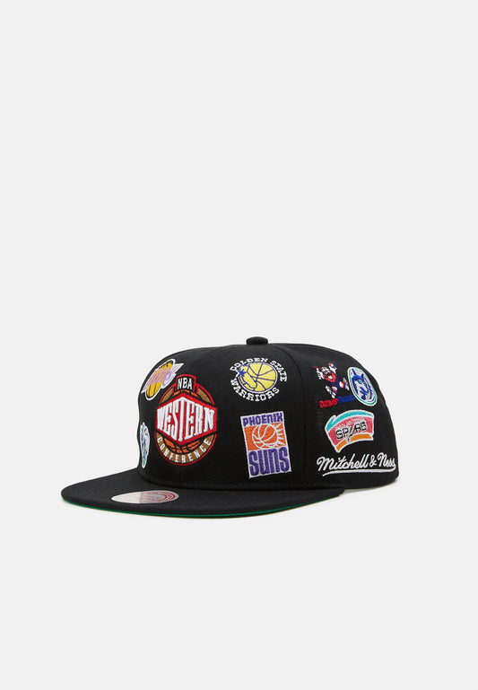 MITCHELL & NESS NBA WEST ALL OVER CONFERENCE DEADSTOCK - Gorra