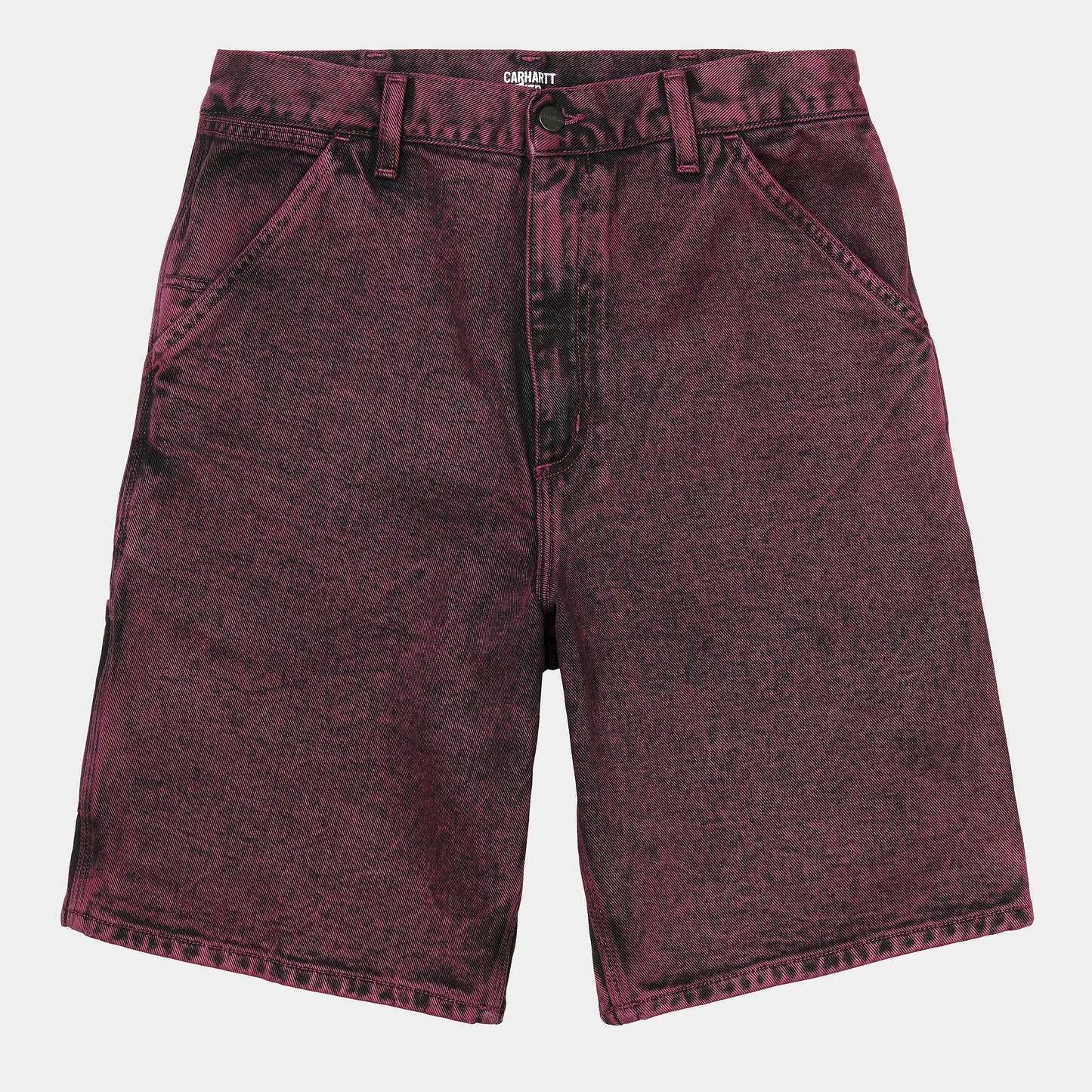 CARHARTT WIP SINGLE KNEE SHORT BURGUNDY
